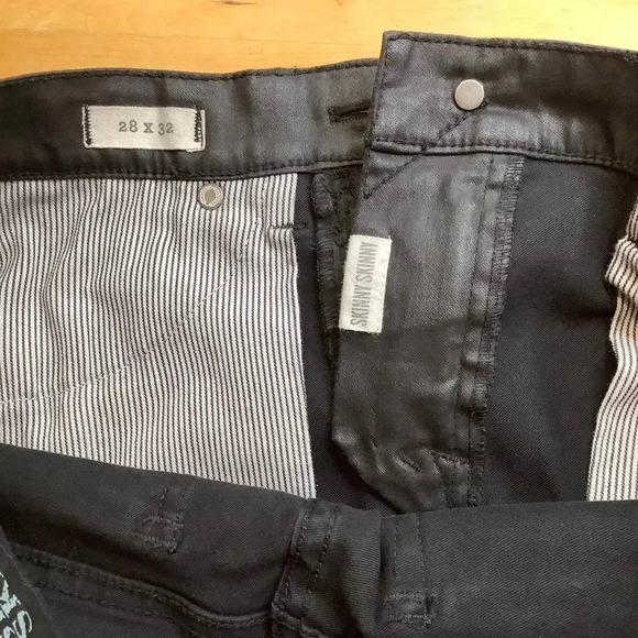 MADEWELL 9" Mid-Rise Skinny Jeans Coated Edition Size 28/32 - Picture 11 of 15